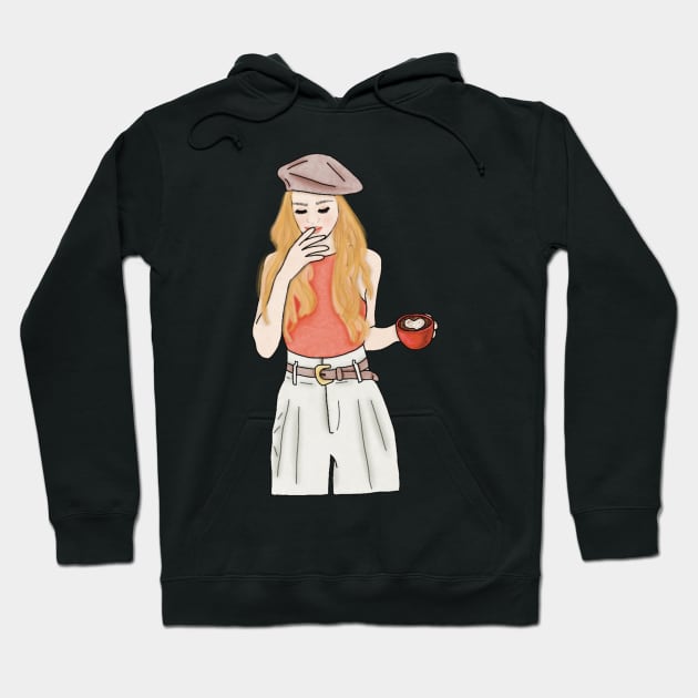 Coffee lover Hoodie by piscoletters